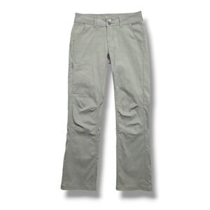 Prana Halle Pants Womens 0 Convertible Roll Up UPF Stretch Hiking Outdoor Green